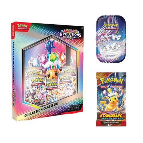 Pack coffret classeur 8.5 + Mini Tin 4.5 + booster EV8