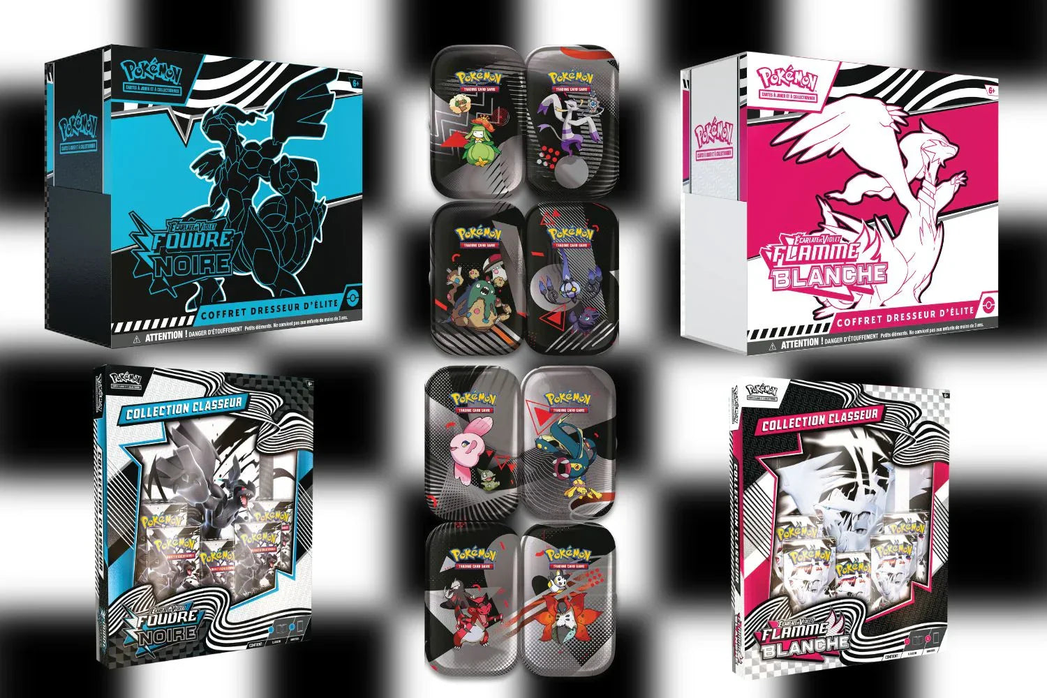 Pokémon EV10.5 : Foudre Noire & Flamme Blanche, 800 cartes inédites