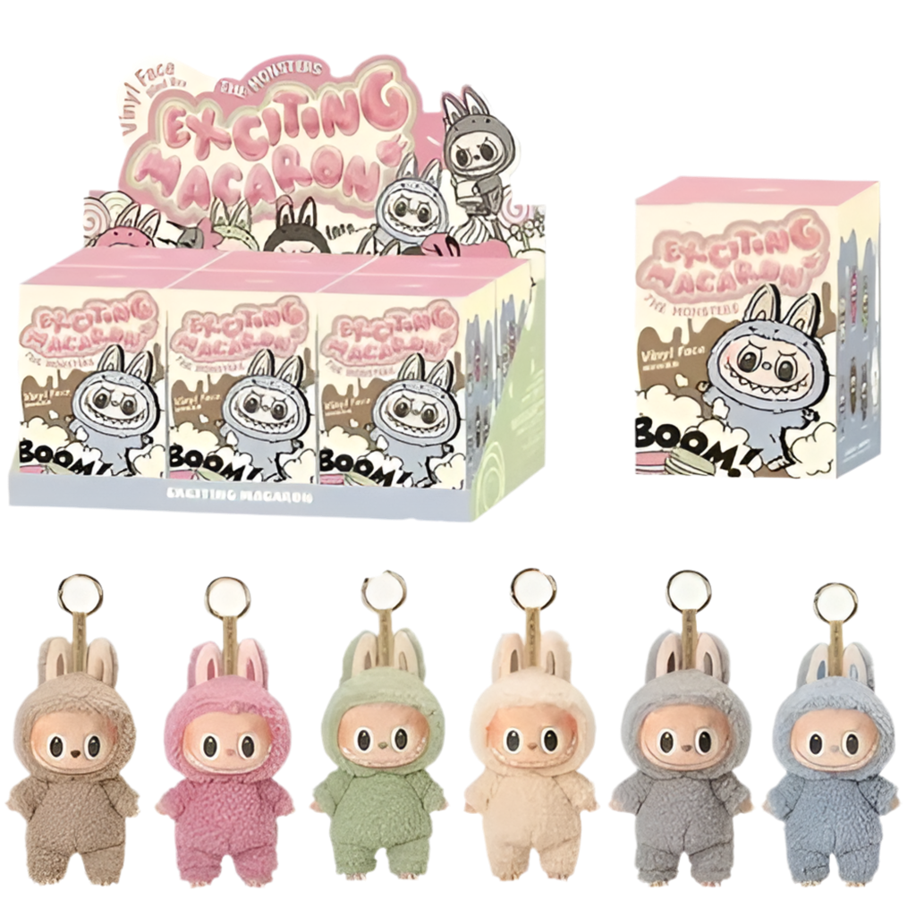 Original Labubu Popmart X The Monsters Vinyl Face X Exciting Macaron